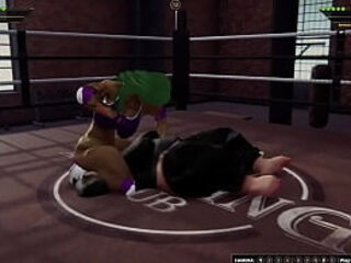 Jennifer Walters VS BOLDA the BEAST (Naked Fighter 3D)