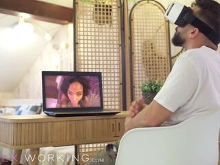 Working for that nice creampie, Romy Indy goes wild in VR - Sex Working