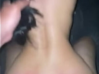 The skinny girl bouncing on my cock