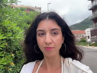 Hottie Gets A Portion Of Cum On Her Face After Hot Sex And Walks The Streets - Public Cumwalk