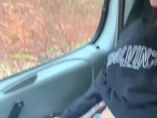 Brunette with small tits uses her body to pay for a ride
