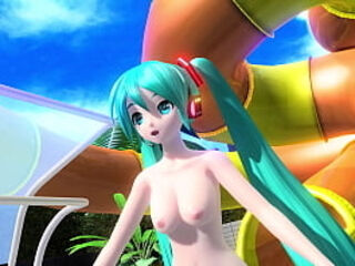 Hatsune Miku Dear cocoa Girl Project diva Nude mod