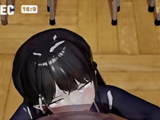 3D hentai blowjob