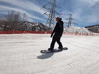 Enjoyed snowboarding