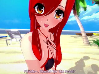 Parasoul Bikini beach sex | 2 | SkullGirls | Full &amp_ Full POV on Sheer &amp_ PTRN: Fantasyking3