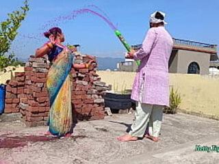 Holi XXX Outdoor Fucking With My Friends Step Sister