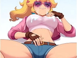 Princesa Peach sale casual de palacio ense&ntilde_ando lo cochina que puede ser