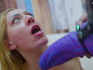 Big Strapon Inked Beautys Friends Ass Wrecking