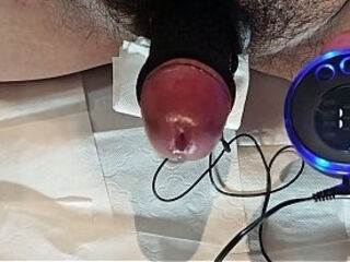 12cm Tiny Dick to Thick Monster with Cock Sleeves! Fleshlight Fuck   Electro Cum in 45mm Tight Condom