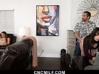 Donnie Watches the Game and Fucks His Two Freeuse Girls at the Same Time - Cncmilf