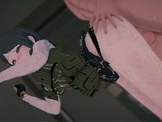 [Danganronpa] Mukuro'_s &quot_MILITARY SCANDAL&quot_: Bondage, POV Sandwich DP &amp_ Double (4k)