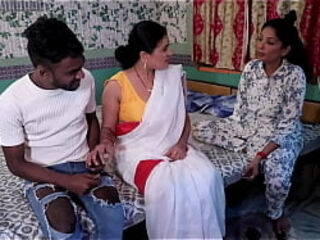 Indian Bhabhi Threesome Sex With Her Stepsister And Her Husband FFM