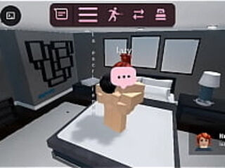 Follando en roblox con desconocida