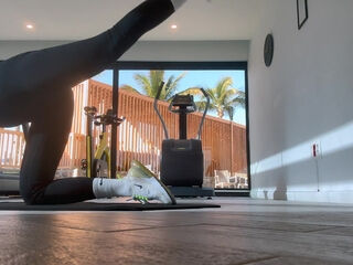 Steamy latina girl spends a nice day with swimming, yoga and sex