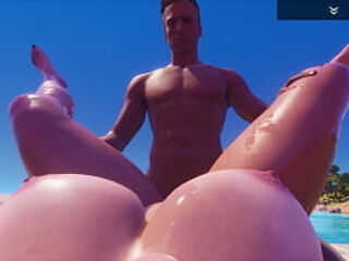 Wild Life - Big Ass Big Tit Curvy White MILF (Lala) gets her pussy destroyed and fucks a Big White Dick (Jason)