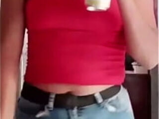 Tiktoker @gabyram077 Culona calz&oacute_n apretado tight panties