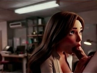 Copy Room Slut - Horny office girl gets fucked in the copy room (AI Generated)