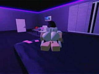 Follando chica en Roblox