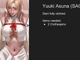 Yuuki Asuna (SAO) Femdom JOI (Nipple play)