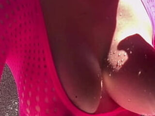 Solo Big boobs water play outdoor horny AF Artemisia Love Sexy Milf