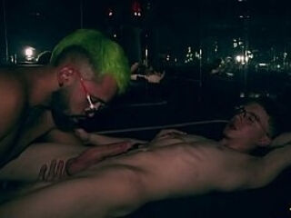 Hot Daddy Camilo Brown Giving an Amazing Cum Swap Blowjob To Big Cock Beautiful Twink Nicolas Mucci