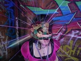 Goth Girl Plugged and Vibed