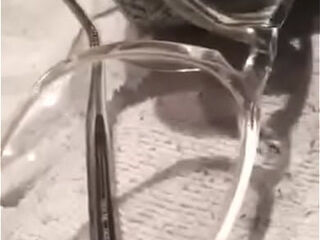 GLASSES : Like to have pervert sex with an oversized and hot reflecting pair of thick glasses.