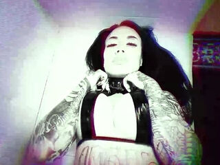 Tattooed Goth Lacey Jayne Moans Load While Fucking Hard