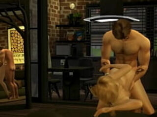 Hunky Sims 4 - Hook Up Part 2 (Hot Sex Scene Compilation)