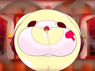 Niffty full body inflation! (Hazbin Hotel)   Voice acting