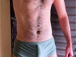 Huge Throbbing Bulge In My Swim Trunks