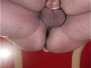 Nikatsu and a big cock test a BDSM guillotine chair in a motel room pv