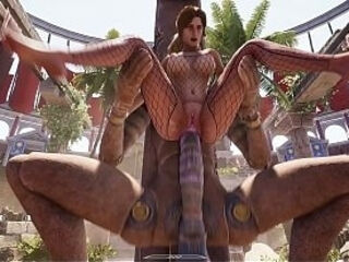 Once again, Lara couldn&rsquo_t resist exploring the cave... and the statue couldn&rsquo_t resist exploring hers.