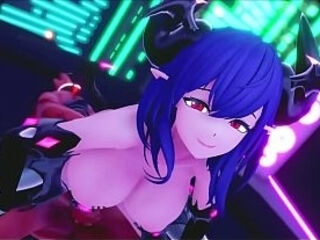 MMD - Succubus Harem sex