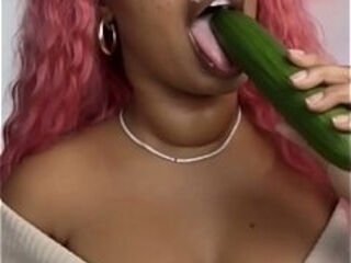 Cucumber chronicles Ai generated big breast ebony