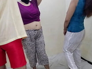 Unique threesome anal fucking of mother-in-law (Saas) and wife, indian rough anal sex where fun and moans of Big ass with Cock