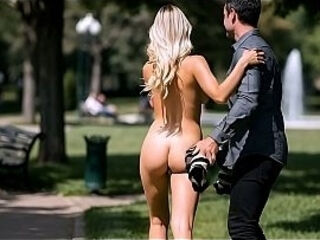 NUDE IN PUBLIC - Fotoshooting - MONICA (**ai-created**)