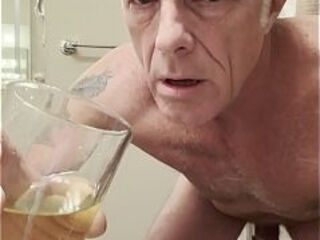 Sissy Perry gay sub drinking pee!