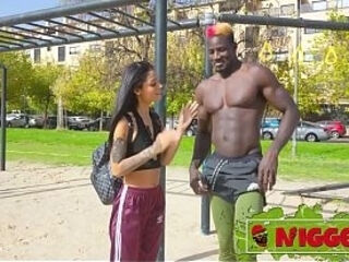 Thin cute latina yearns for a fat black cock. Breiny Zoe is interracialed on Nigged