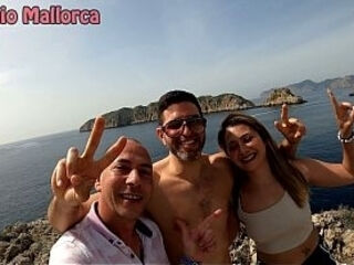 UNCUT - Horny Spanish Amateur Couple Persuades Me to Have a Threesome in Public - BTS