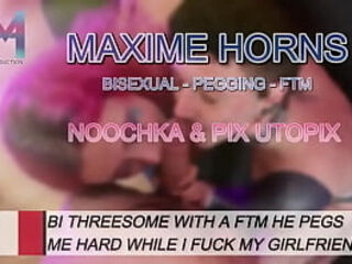 I cheated on my girlfriend with a FTM... and she fucking loved it noochka2 joined us and fuck me while pixutopix peg ...