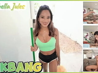 Cute and Petite Isabella Jules Clean Up Big House