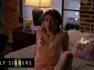 FAMILY SINNERS - Skinny Brunette Argues With Her Stepfather And Ends Up Surrendering To His Sexual Urges