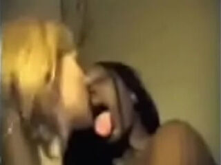 Interracial Lesbian Chicks Kissing -