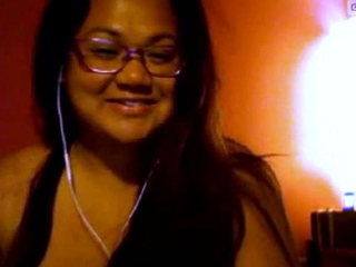 Busty Asian BBW fingers herself on webcam