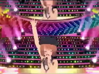 Anime girl dancing mao Zedong propaganda song