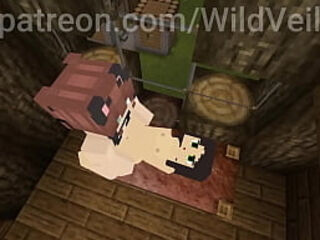 Futa pounds cute gym girl - Minecraft
