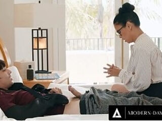 MODERN-DAY SINS - Sexy Sympathetic Teacher Makes Cum An Injured Teen Who Can'_t Masturbate