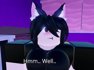 Roblox hot Neko girl fucks herself on bed (BCHEESE07)