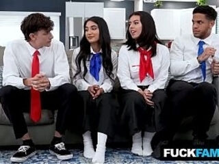 WTF Teen Teases His Hot Body And Rides Huge Dicks Lani Rivers, Zarina Noir, Parker Ambrose, Mike Ox